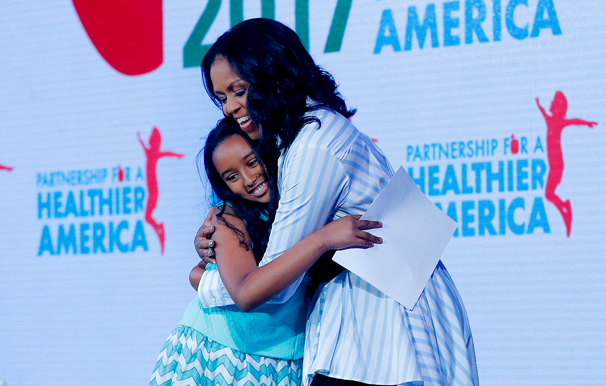 Michelle Obama with Capital City 5th grader
