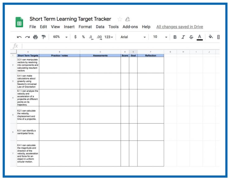 Learning target tracker - short term