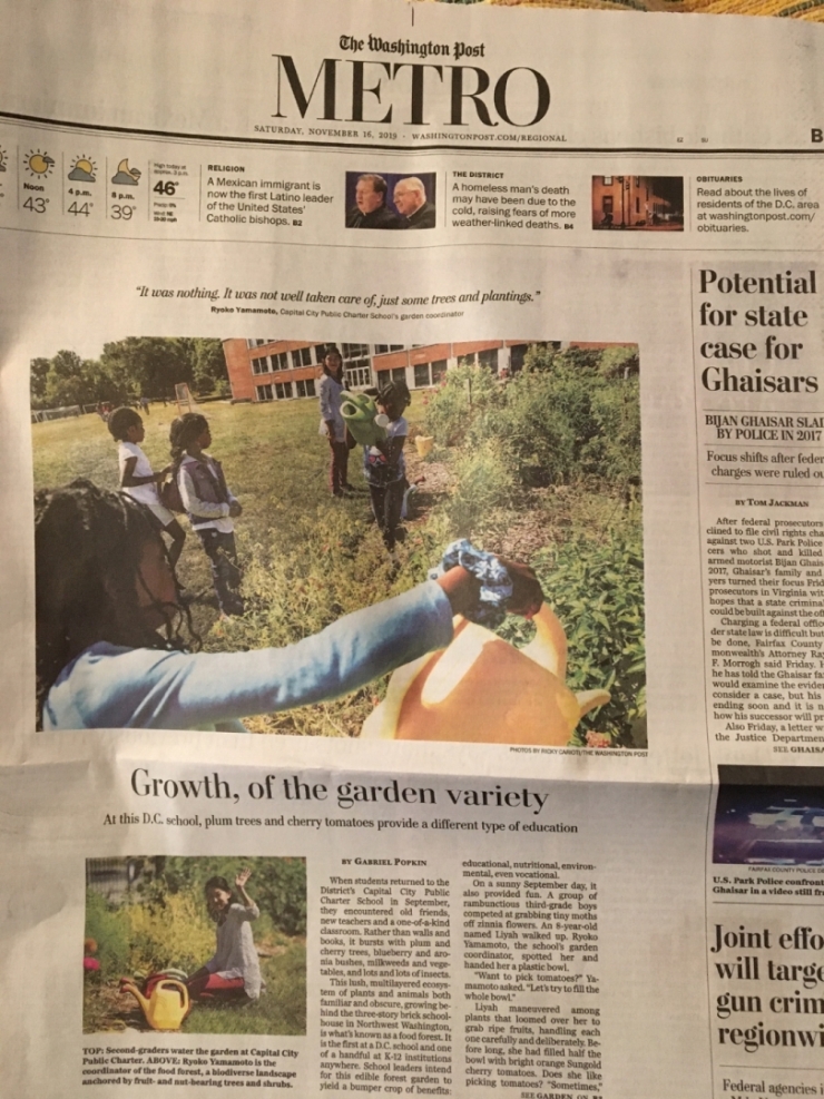Washington Post article on edible forest garden
