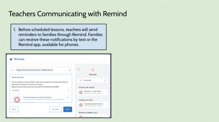 Communicating with Remind