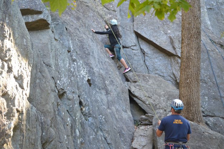 7th grade rock climbing trip