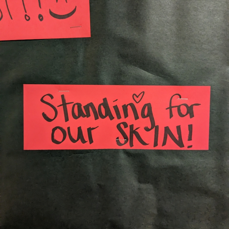 Standing for our skin! 